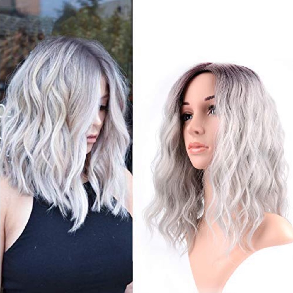Curls Wavy Bob Ombre Wig